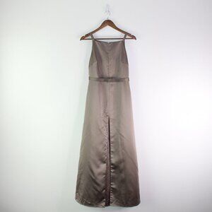 VTG Vera Wang Satin Bridesmaid Dress‎ Grey 10